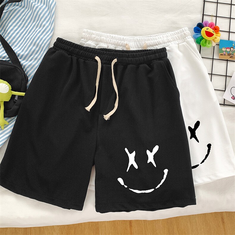 MK37190-P15 冰丝短裤男士大码宽松休闲五分裤男运动中裤图片