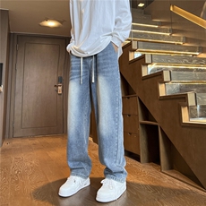 四季基础款牛仔裤水洗宽松休闲长裤子212-2-K003-特P45，男装牛仔裤，星座808A-1