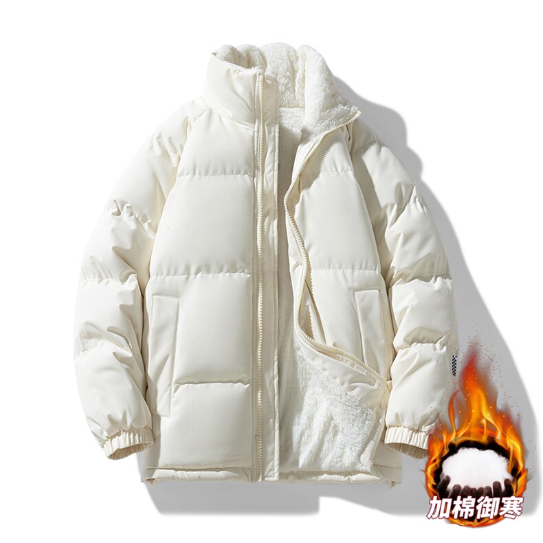 抖音直播连帽棉衣假两件加厚棉袄情侣款百搭面包服MY111-P65，男装棉衣，星座1402-1