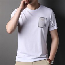新款2022短袖男t恤夏季上衣服半袖新款潮流男装透气圆领体恤P43，男装T恤，钱塘6003A(原)4033A