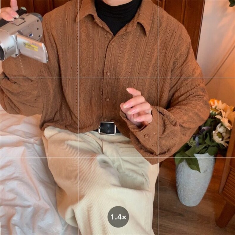 镂空衬衫男长袖小众设计感男装韩版夏季薄款透气C692,男装衬衫,星座1116A（原606A-3）