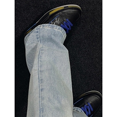 B221美式ins高街暗黑光版修身微喇牛仔裤LK23137-P55控78，男装牛仔裤，电商B221