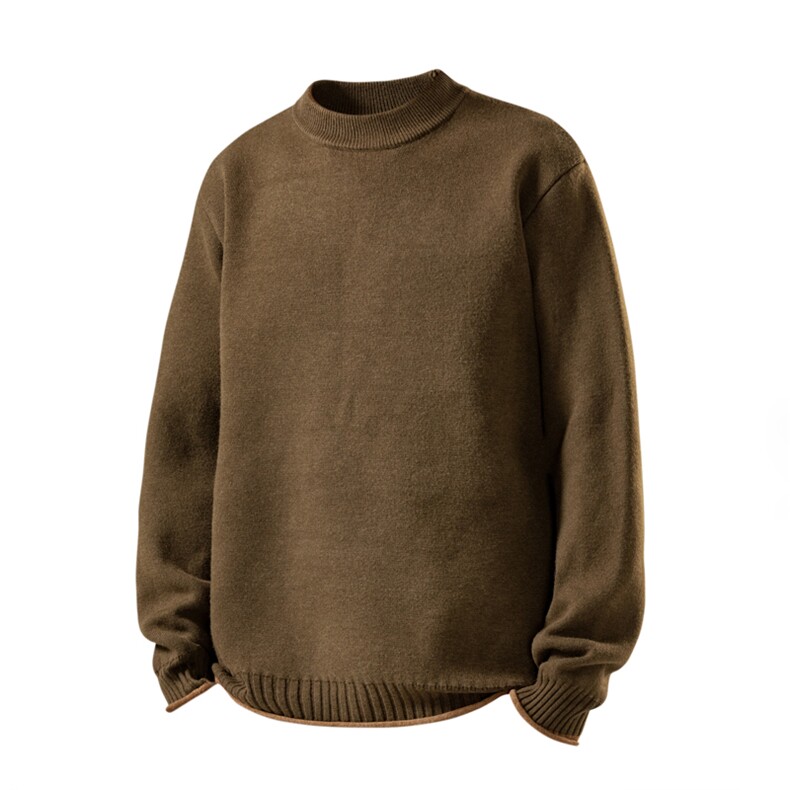 高织高密加厚卷边设计感毛衣男冬季柔软保暖休闲个性慵懒风针织衫,男装针织衫/毛衣,星座914