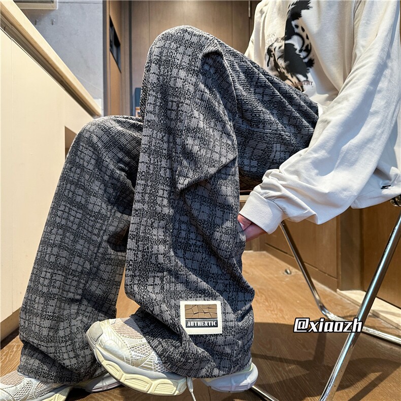XZ616秋季新款灯芯绒满印双褶订标休闲长裤TY1069P55控68,男装休闲裤,星座512A（原616）
