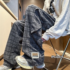 XZ616秋季新款灯芯绒满印双褶订标休闲长裤TY1069P55控68，男装休闲裤，星座512A（原616）