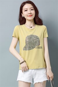 板酷2026夏装新款时尚短袖宽松烫钻镶钻装饰T恤B631图片