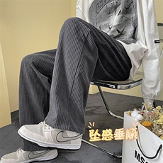 美式潮牌裤子男夏季宽松卫裤灯芯绒休闲裤1008特批35，男装休闲裤，星座718-1