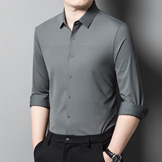 AFZC315钱塘2020-3春秋新款时尚休闲百搭中青年男士长袖衬衣P75，男装衬衫，钱塘207-3