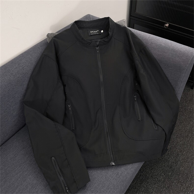 新款夹克男装百搭款秋冬季立领外套防泼水面料HY228H-P75,男装夹克,电商A227A