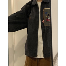 【有货】底特律夹克男款春秋美式水洗做旧短款工装外套Y188CC-P75，男装夹克，星座1007（原301D）