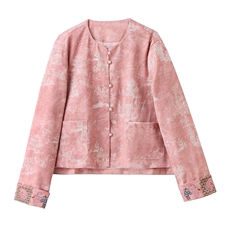 高级感新中式国风重工刺绣外套女早春新款时尚宽松独特小个子开衫，女装短外套，依如秀(原杭风阁)