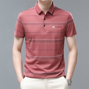 中年爸爸装夏季短袖T恤休闲商务POLO衫时尚潮流上衣服QP1640-P53图片