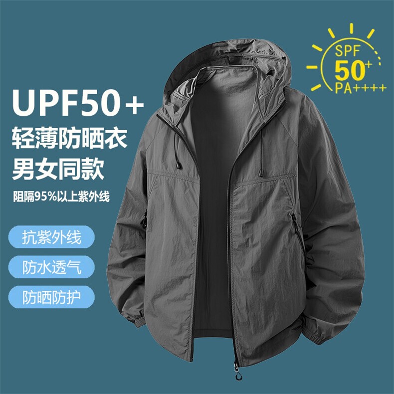 2025夏季新款中性风冰丝时尚凉感轻薄透气防晒服皮肤衣F2377-P30,男装夹克,星座1402-1