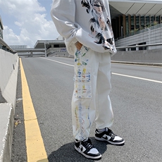 男春秋季休闲长裤彩绘休闲裤K0012P30，男装休闲裤，星座1116-2