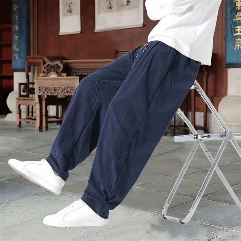 男士休闲裤灯芯绒长裤宽松灯笼裤哈伦裤裤XZ1512-2520-P50,男装休闲裤,星座1512