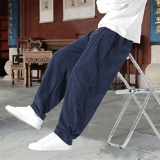 男士休闲裤灯芯绒长裤宽松灯笼裤哈伦裤裤XZ1512-2520-P50，男装休闲裤，星座1512
