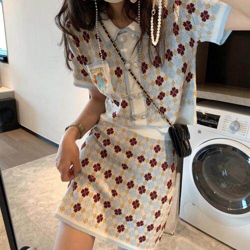 小香风四叶草套装，女装职业装，XTZ style