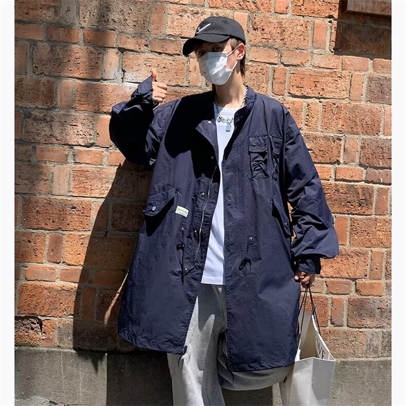 港风休闲男士春季风衣中长款HY99P55,男装风衣,星座1116-2