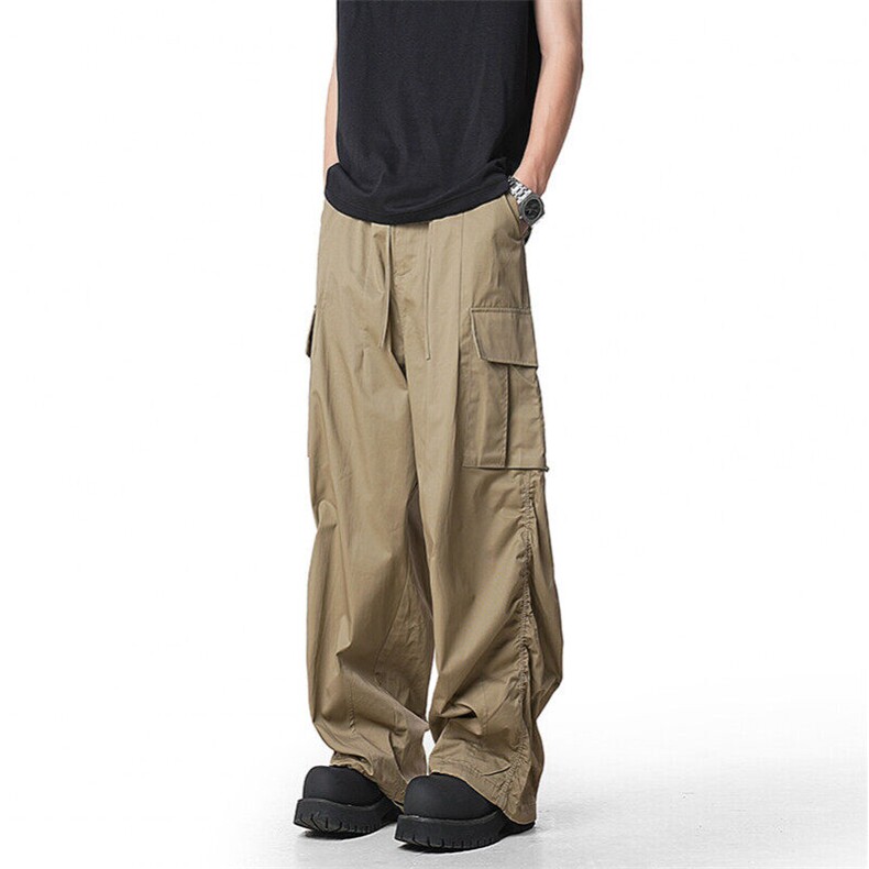 A408-24K42516-P88-X108-S-2XL春季主推宽松直筒垂感工装裤休闲，男装休闲裤，电商A408