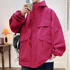 现货5W件冬季三防美式boxy解构连帽雪山冲锋衣棉衣男女棉服厚外套，男装夹克，电商A443