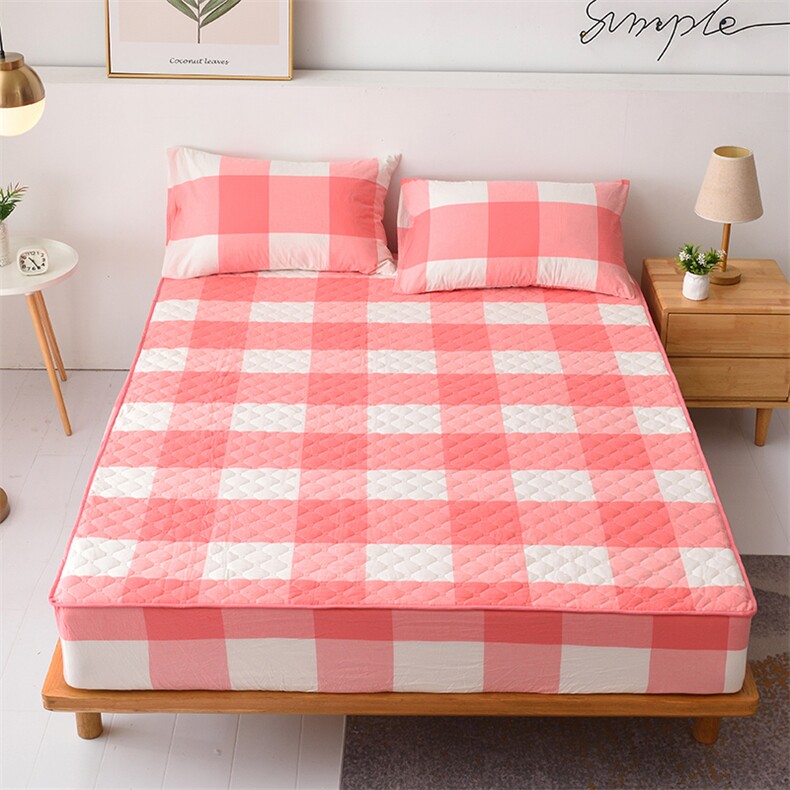 新款全棉水洗棉半包床笠，床品套件，一起卖家纺