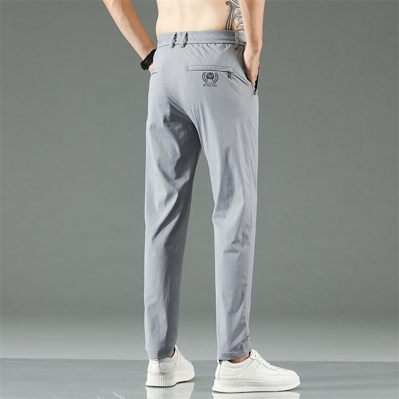 直播品质锦纶78.5氨纶21.5冰丝运动休闲裤男直筒长裤K2289-P45,男装休闲裤,星座815-2