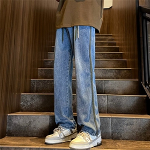 青春流行ins男直筒水洗牛仔裤 M1003 P42图片