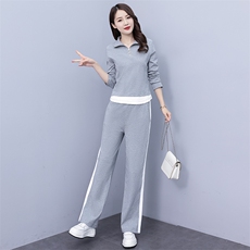 休闲运动套装女2025春秋季新款时尚洋气减龄卫衣阔腿裤显瘦两件套，女装套装/套裙，凯瑟曼