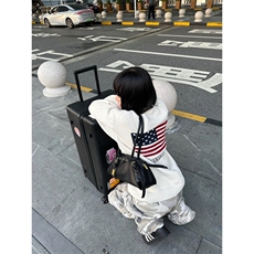 美式旗帜字母毛衣男女cleanfit慵懒风宽松情侣针织衫MZ966-P55，男装针织衫/毛衣，星座412-3