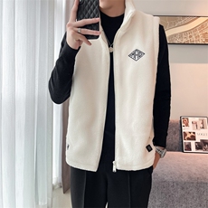 2024冬季加厚羊羔毛立领棉马甲背心外套男M505-p110控165，男装背心/马甲，电商D303