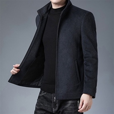 BEN8909钱塘2020-2中年男士冬季厚款简约立领时尚休闲夹克P190，男装夹克，钱塘207-2
