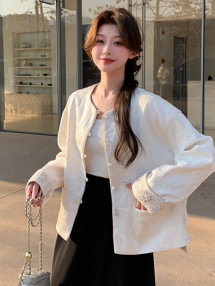 新款上新2025新中式刺绣重工时尚外套女-89007-208A-P150-K255,女装短外套,浙宝208A