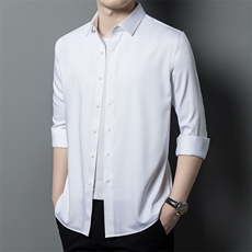 CKC0816钱塘2020-2中年男士秋季新款百搭纯色商务休闲衬衣P95，男装衬衫，钱塘207-2