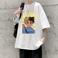 纯棉短袖t恤男大码半袖打底衫宽松体恤衫DX17271-P20大皂风，男装T恤，电商A040
