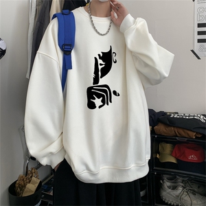 特P25控48秋冬新款男士圆领卫衣宽松休闲日常百搭上衣WQ2427图片