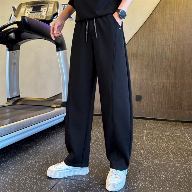 B340K685P5888店主风小伙风春季新款设计感痞帅弯刀休闲裤，男装休闲裤，电商B340