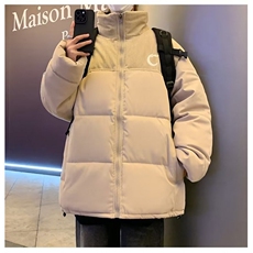 棉衣男冬季外套潮流灯芯绒拼接棉服女情侣加厚棉袄面包服M410，男装夹克，星座1116A-1（原606A）