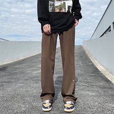 2023春夏新款西裤男韩版潮流高街帅气ins宽松百搭休闲裤K3365-P36，男装西裤，星座412-3