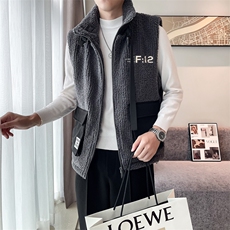 2024冬季加厚羊羔毛立领棉马甲背心外套男M501-p115控165，男装背心/马甲，电商D303
