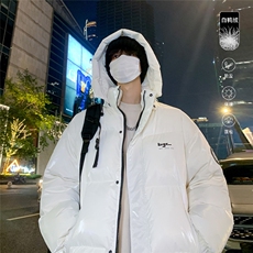 特批港风夜景新款标80白鸭绒连帽羽绒服YR100P165控268，男装羽绒服，电商A247