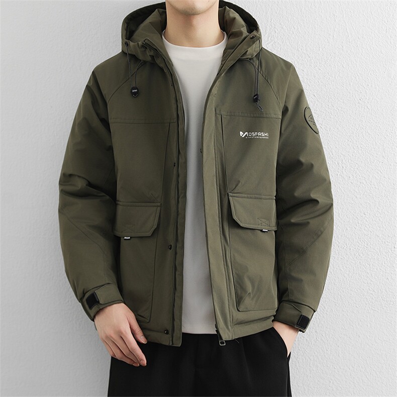 美式复古高充绒冬季棉服男2025新款潮牌御寒保暖机能风工装外套,男装棉衣,星座914