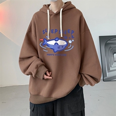 连帽卫衣男大码胖子帽衫大号运动服WY2453-P35，男装卫衣，电商A040