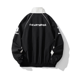 1美式印花机车潮牌大码M-5XL夹克男:聚酯纤维JK77979P68控108图片
