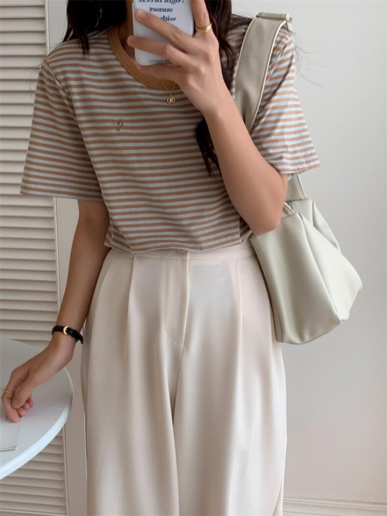 撞色条纹T，其它，DAP