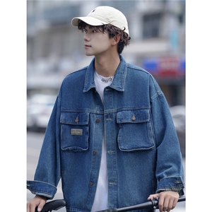 2026新款工装牛仔夹克大口袋休闲潮流外套上衣 N998/P85/138图片