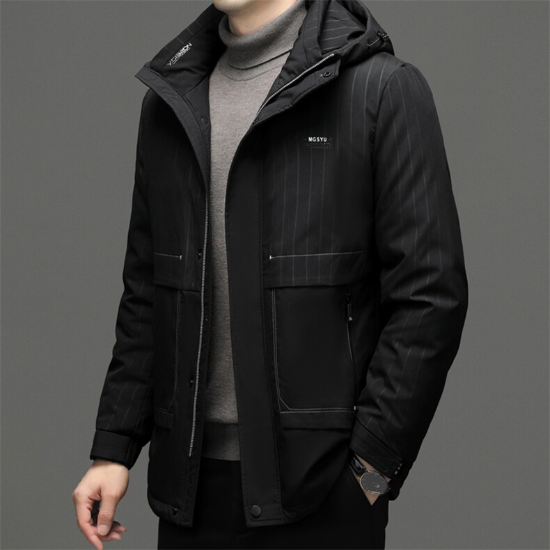 DF8069钱塘2020-2冬季厚款商务休闲简约中年男士羽绒服P230,男装羽绒服,钱塘207-2