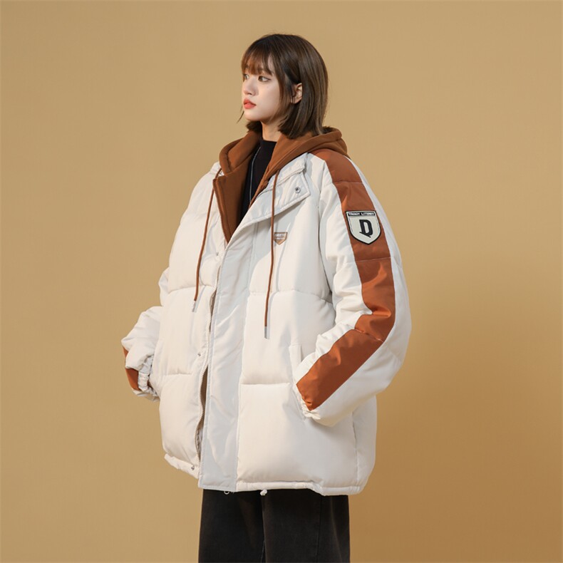 假两件连帽棉衣中性棉袄外套棉服男女面包服3361-P70控108,男装棉衣,星座207
