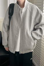 秋冬现货新款呢料外套男立领休闲呢子夹克A351-AJ2519-P115控168，男装夹克，电商A351