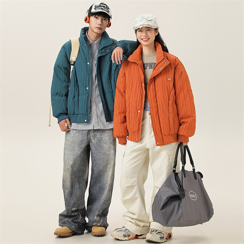 2025冬季新款男日系潮牌立领白鸭绒羽绒服加厚外套棉衣YR50-F255图片