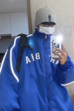 港风新品反光宽松男士棉衣韩版百搭情侣棉服冬装外套G1030P118，男装棉衣，电商A339